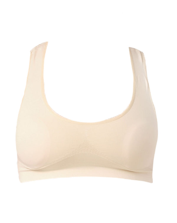 Wide strap padded bra